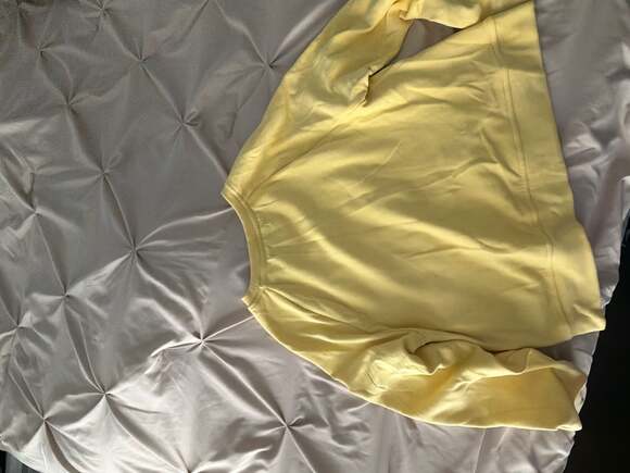 Rae Dunn Yellow Sunny Vibes Sweatshirt and Shorts Lounge Set - Picture 5 of 11